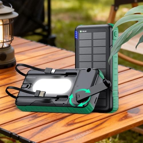 Solar Charger Power Bank Waterproof Survival Equipment — view 3