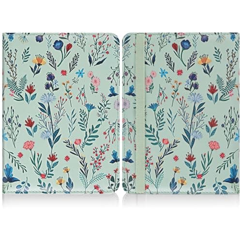 HoYiXi Universal Case for 6 inch Kindle eReader Compatible with Paperwhite(2025/2018)/PocketBook and Tolino/Kobo Clara HD,6" eReader Protective Case Cover Elastic rope,White flowers — view 6