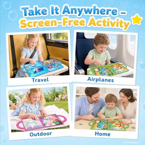 Magnetic Puzzle for Kids 3-8 – 36pcs Kid Travel Puzzle with Carry Handle — view 5