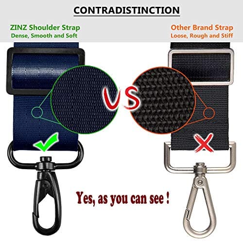 ZINZ 57" Adjustable Bag Straps Replacement with Thick Fixed Pad,Blue — view 3