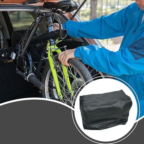 Ronyme Folding Bike Storage Box Bike Transport Case Professional Portable Riding Container Hiking Zipper Folding Organizer, S — view 2