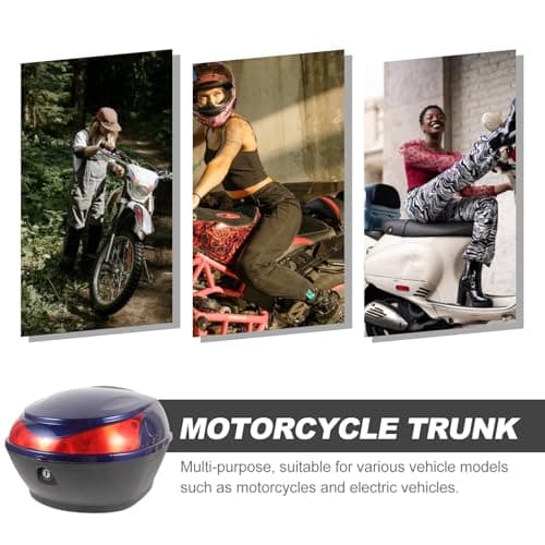 DIYEAH Motorcycle Top Case for Travel Large Capacity Plastic Tail Box — view 3