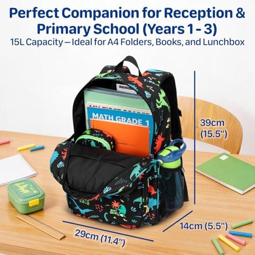 Bagseri Kids Backpack for Boys - 15L School Bag for Kids 4-8 Years — view 5