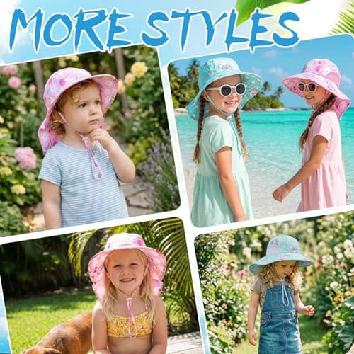 ViEinkaufen 2 Pcs Baby Sun Hat Flap Neck Protection — view 6