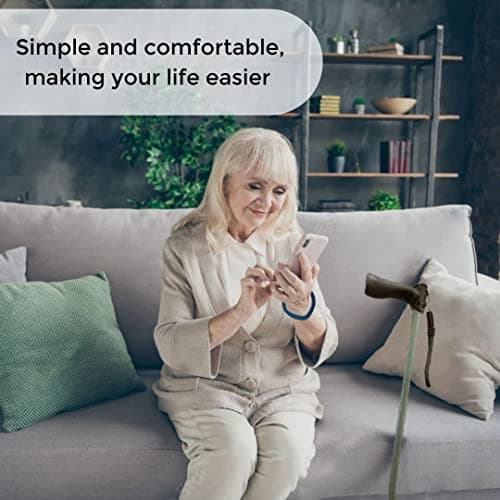 Dynamo Wrist Strap for Walking Canes - Adjustable and Stylish Walking Stick and Cane Strap, Versatile Multi-Use Accessory Strap, for Men and Women (2-pack), Black,blue, Large — view 3