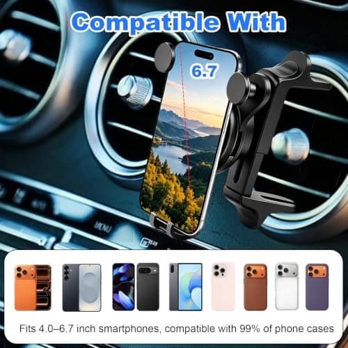 Car Phone Holder for Mercedes Benz A B C E S Mini Cooper Audi A1 TT Q2 MK2 — view 4