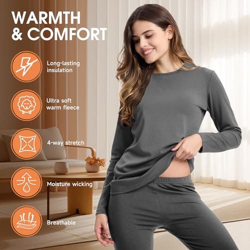 BAMBOO COOL Thermals Base Layer Women Thermal Womens Bamboo Winter Wear — view 3