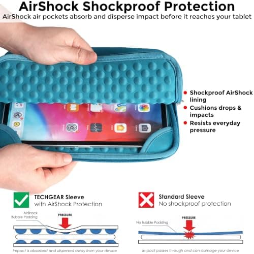 TECHGEAR Shockproof Water-Resistant Tablet Sleeve 9-11" for iPad Galaxy Tab — view 2