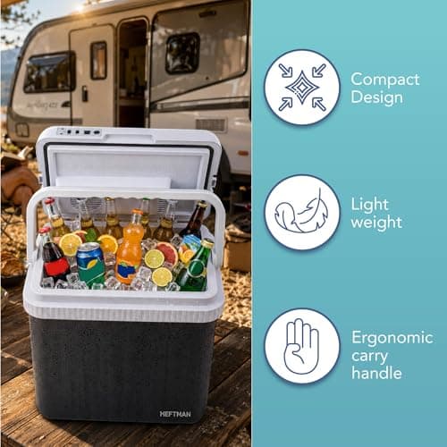 HEFTMAN 24L Electric Cool Box - Electric Cooler Box 12V 240V — view 5