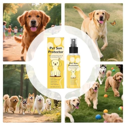 Pet Sun Protector, Dog Sunscreen Spray SPF 30, Pets Moisturizing Sunblock, Hydrating, Non-Greasy Formula, with V Itamin E and Olive Oil, No Zinc Oxide Safe for All Dogs and Cats — view 4