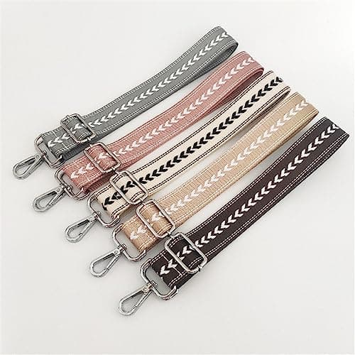 QZLNONTK Bag Strap, Crossbody Bag Strap, Shoulder Strap with Carabiner,Colourful Bag Handle,Universal Bag Strap for Bags and Handbags,DIY Accessories(Blue,Gold Clasp) — view 4