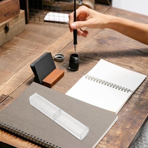 Kichvoe 10pcs Plastic Pen Box with Fixed Ring Design for Pencils — view 4
