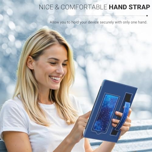 MoKo Case for 6.8,7 Inch Kindle Paperwhite eReaders Tablets, Blue Starry — view 4
