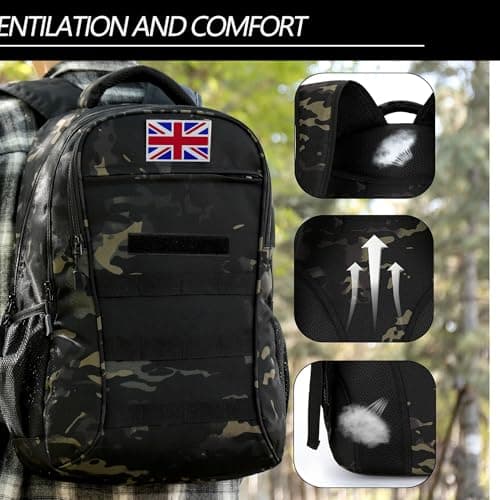gulimirror Camo Backpack for Boys School Kids Military Tactical Rucksack — view 6