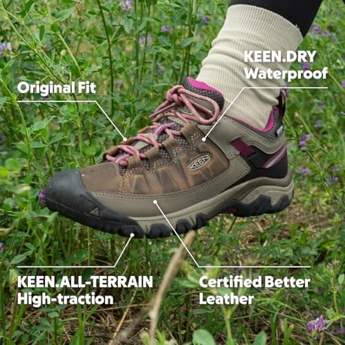 KEEN Women's Targhee 3 Waterproof Hiking Shoe, Magnet Atlantic Blue, 6.5 UK — view 2