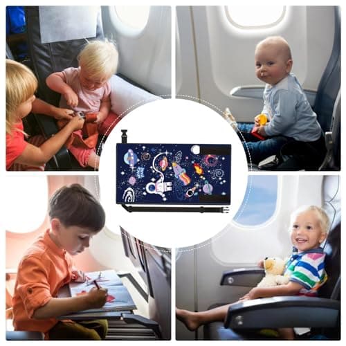 Toddler Airplane Bed, Toddler Airplane Seat Extender Aeroplane Bed For Toddler Baby,Airplane Travel ES-S-entials For Kids Rest Legs, Portable Airplane Foot Hammock For Kids Toddler Plane Travel — view 4