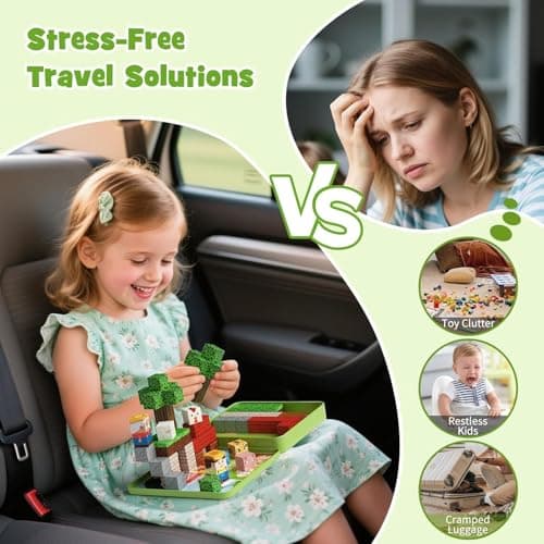 STEM MATCH Magnetic Blocks Travel Set: 49-Piece with Storage Tin for Kids — view 3