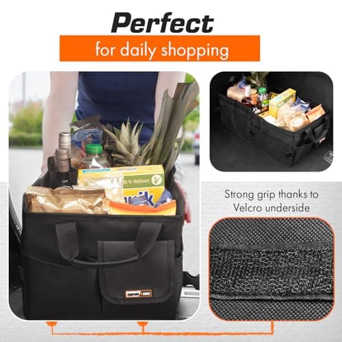 Upgrade4cars Car Boot Organiser XXL with Lid Foldable Interior Accessories — view 5