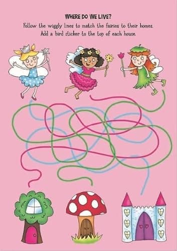 Squiggle A4 Unicorn & Princess Activity & Colouring Books - Set of 2 with 200 Stickers for Kids — view 5