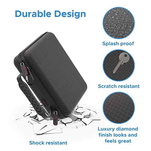Digicharge Carry Case for Action Cameras Gopro Lit Hero 13 Hero13 Hero12 Max 2/DJI Osmo Action 5 / Hero10 Hero 13 12 11 Mini 10 9 8 Akaso Apexcam Dragon Touch Vemont Cam Medium (22x17x6cm) — view 4