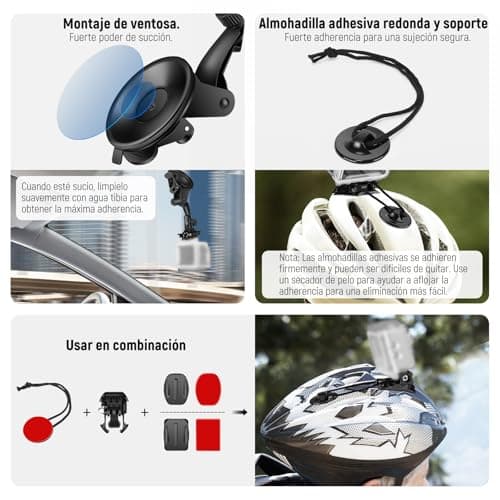 NEEWER 50 in 1 Action Camera Accessory Kit Compatible with GoPro DJI — view 6