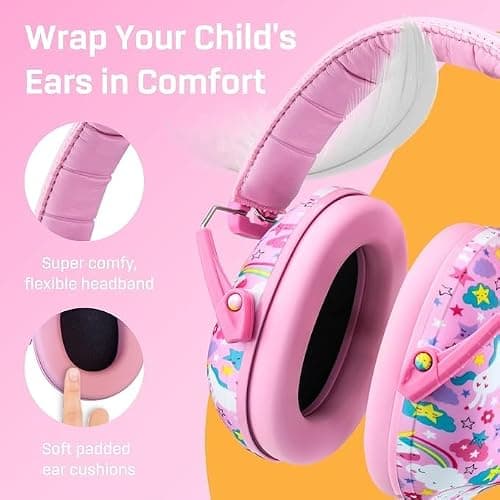 Kids Ear Defenders - Noise Cancelling Headphones - Unicorn Dream — view 4