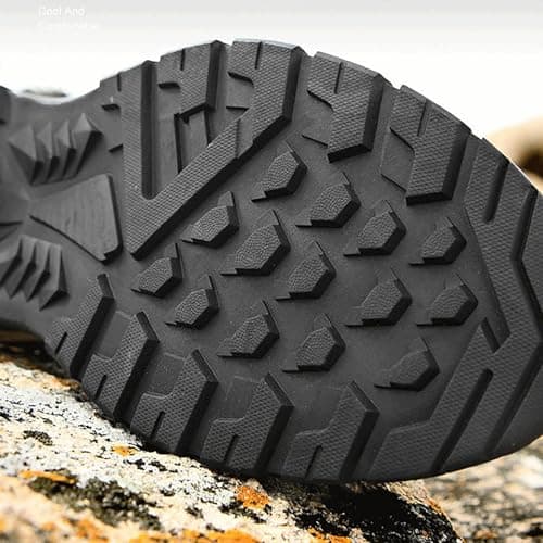 Men's Outdoor Hiking Shoes Lightweight Suede Mesh Walking Trainers — view 5