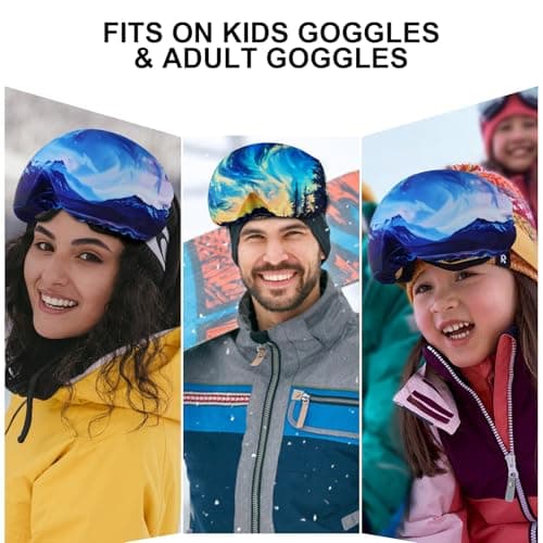 Ryaco Ski Goggles Protective Cover Microfibre Glasses Cleaning Cloth Lycra Fabric Ski Goggles Protective Cover Protects Against Scratches Suitable for Snowboarding, Ski Travel Storage, Lens Protection — view 5