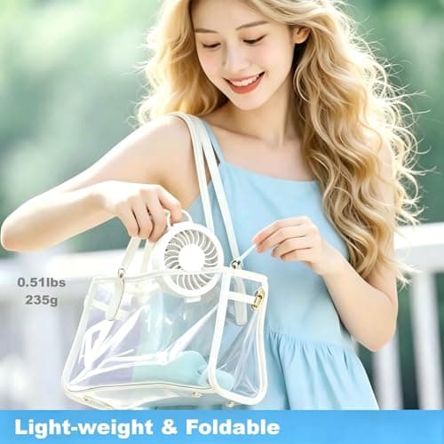 Neuonn Handheld Fan, Fast Speed 4000mAh for 10H+, Lightweight Fan — view 5