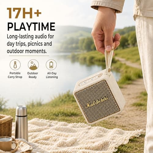 MADDECKERS MG II Portable Bluetooth Speaker, 24W Powerful Sound, DSP Enhanced Audio, IP67 Waterproof Dustproof, RGB Lights, 17H+ Playtime, TWS Stereo Pairing, 3 EQ Modes, AUX/TF/USB (Cream) — view 5