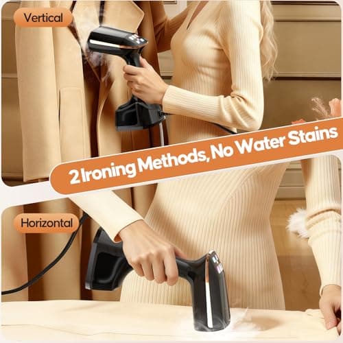 PKBD Clothes Steamer Handheld for Travel/Home/Office,Black — view 5