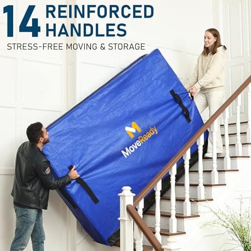 King Size Mattress Bag for Moving, Tarp Fabric Mattress Cover for Moving — view 6