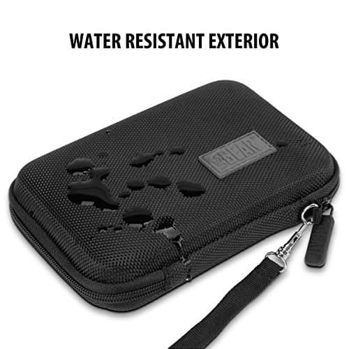 USA Gear Portable WiFi Hotspot Hard Case - WiFi Booster Travel Case with Wrist Strap - Compatible with MERCUSYS MT110, ZTE MF920, TP-Link M7450, D-Link DWR-2101 - Black — view 5