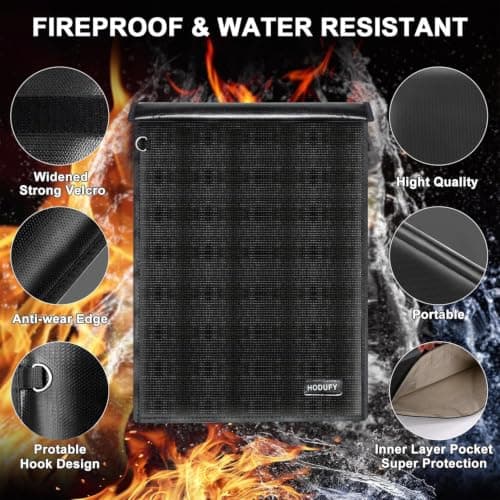 Faraday Bag for Tablets (12.8 x 10 Inches), Car Key Signal Blocker Pouch, Fireproof & Waterproof RFID Key Pouch, Signal Blocking — view 6