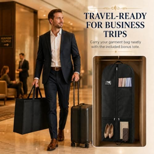 Garment Bag 54 Inch, Long Dress Garment Bag for Travel and Storage 1Pack — view 2