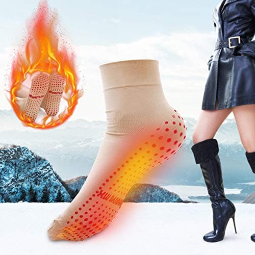 Heated Socks for Men Rechargeable, Electric Foot Warmer Rechargeable Electric Heating Socks Winter Socks Men Mens Walking Socks Socks Women for Sport Outdoor Camping Hiking Gifts — view 6