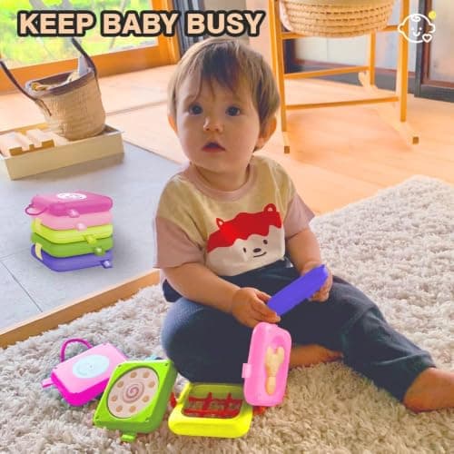 weirtoya Busy Board for 1 Year Old,Montessori Toys for 1 2 3 Year Old Boy Girl Birthday Gifts,8 in1 Toddler Toys Travel Activities Busy Cube,My First Montessori Busy Board (pale pink, pale pink) — view 6