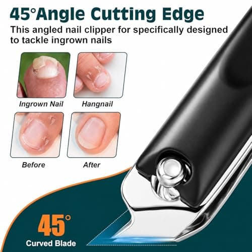 Nail Clippers Set, Fingernail and Toenail Clipper Cutters Trimmers Kit — view 3