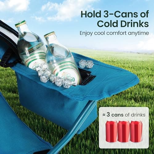 ALPHA CAMP Set of 2 Folding Camping Chairs Lightweight Picnic Chair — view 6