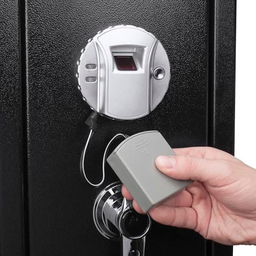 BARSKA AF12654 Biometric Safe External Battery Pack,Grey — view 3
