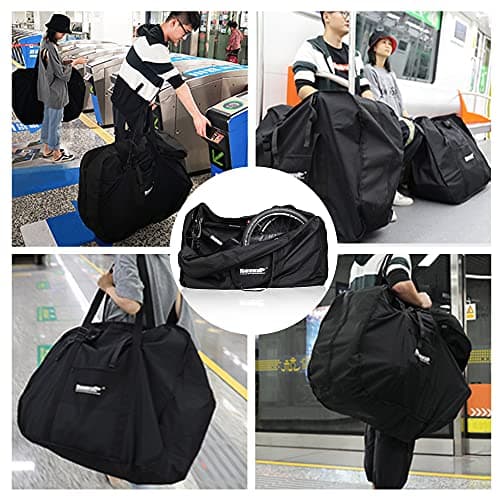 Rhinowalk Folding Bike Bag for 20/26 inch Folding Bikes - Waterproof Bicycle Travel Carrying Case Outdoors Bike Transport Bag for Cars Train Air Travel (Black 26inch) — view 6