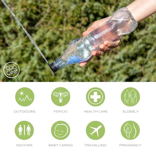 CuloClean Ultralight (6g / 0,21oz) Portable Bidet for Toilet, Travel, Backpacking, Hiking or Camping - Fits Most Plastic Bottles. (CuloClean Ultralight, 1pcs Black) — view 4