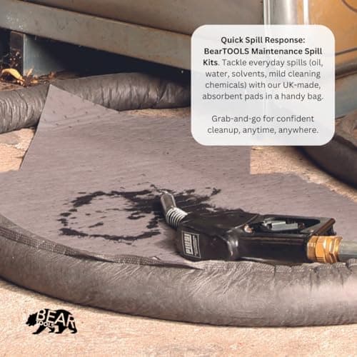 20L Spill Kit (Maintenance) UK Manufactured, Grey, Absorbs Non-Aggressive Oil and Water Based Fluids, For Indoor/Outdoor Use to contain General Liquid Spills, On-the-go Bag — view 5