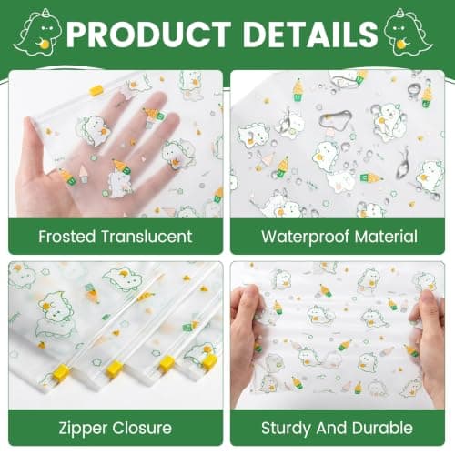 30PCS Reusable Ziplock Bags for Clothes, 3 Sizes (40x50/28x40/20x28cm) Clear Plastic Storage Bags, Waterproof Travel Clothes Storage Bags for Shoes, Cosmetics & Home Organisation — view 3