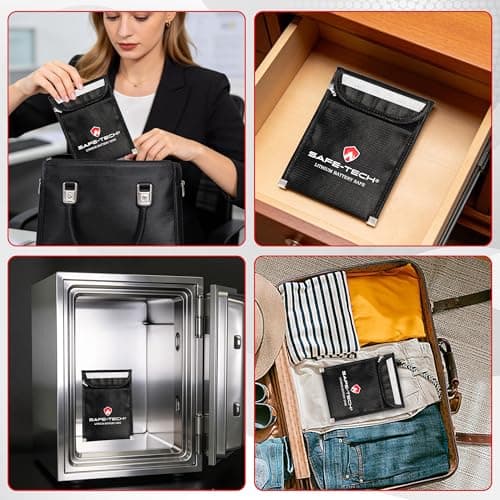 SAFE TECH UL94 Tested Fireproof Power Bank Case, Fireproof Money Bag — view 6