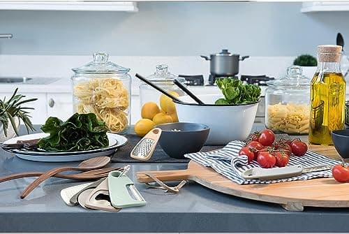 6‑Piece Stackable Kitchen Gadgets Set, Stainless Steel — view 3