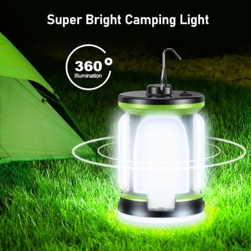 Blukar Camping Lights Rechargeable, 2000L Camping Lantern Lamp Essentials — view 2