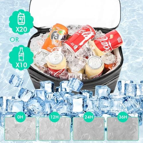 MORXPLOR Kayak Cooler,Waterproof Kayak Seat Back Cooler for Kayaking,Kayak Accessories Cooler Bag,Protable Ice Chest,Beach Cooler,Travel Cooler for Camping or Lunch Bag — view 5