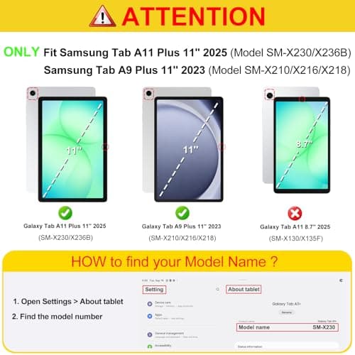 FINTIE Multi-Angle Viewing Case for Samsung Galaxy Tab A11+/ A9+ 11 Inch — view 2
