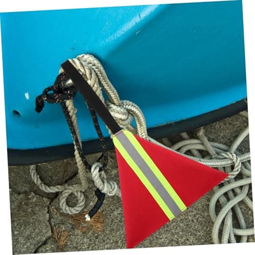 Toyvian Reflective Safety Travel Flag for Kayak and Canoe with High Visibility Oxford Cloth Material and Sturdy Webbing, for Outdoor Adventures and Water Sports Equipment — view 4